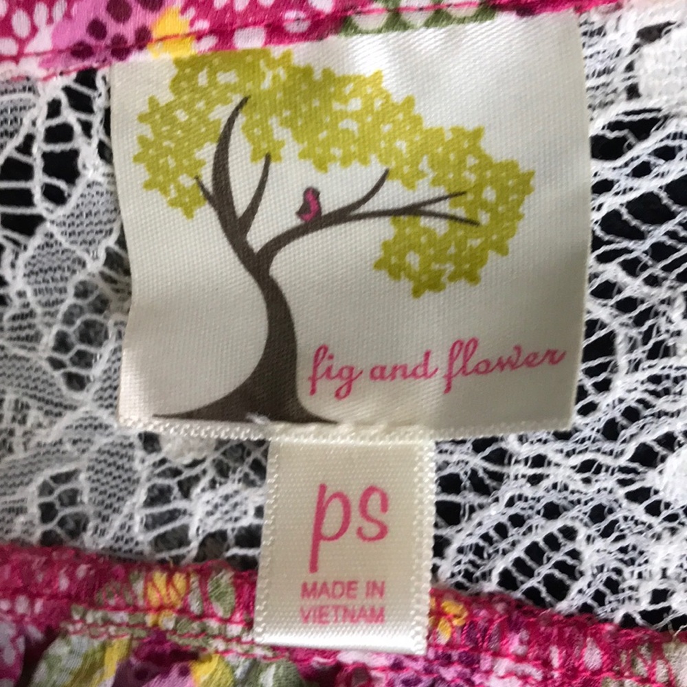 Anthropologie Fig and Flower floral print top PS - Picture 3 of 3